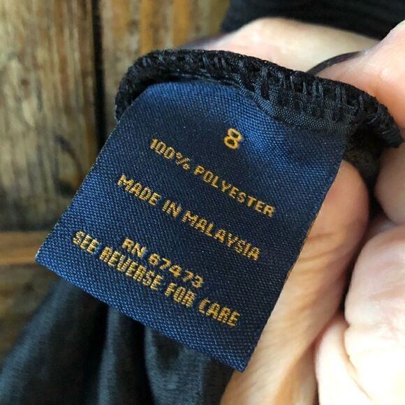 Just Taylor Sz 8 NWT Black Sleeveless Fit & Flare Summer Event LBD Dress - Picture 6 of 8